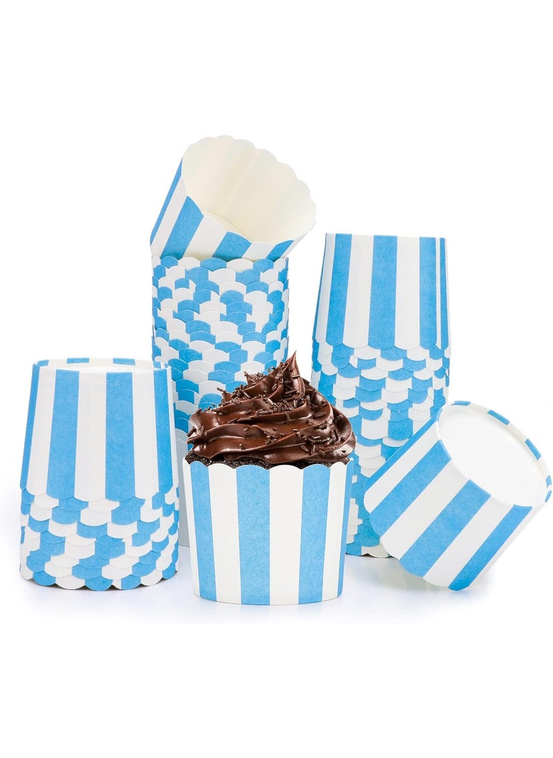 BIG BOX BIG BOX 50 Pcs Muffin Cupcake Cases Paper Baking Cups Wrapper in White Dot for Cake Ice Cream Dessert Wedding Birthday Party  - Image 4