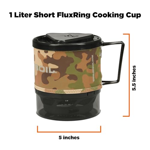 Jetboil MiniMo Portable Stove with Adjustable Heat Control for Camping and Backpacking, Propane/Isobutane Burner with Cooking Cup, Camo - Image 3