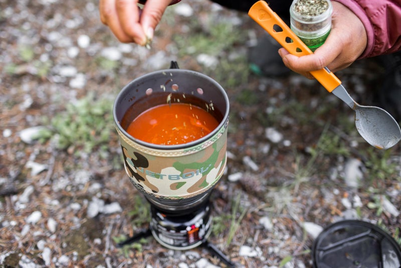Jetboil MiniMo Portable Stove with Adjustable Heat Control for Camping and Backpacking, Propane/Isobutane Burner with Cooking Cup, Camo - Image 2