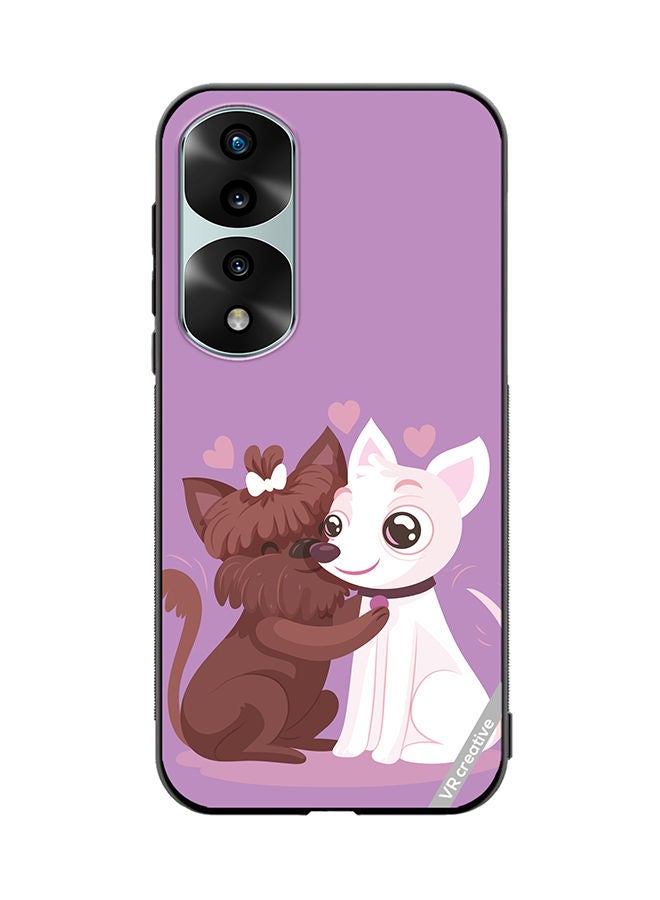 VR CREATIVE Protective Case Cover For Honor 70 Pro Love Dog Design Multicolour - Image 1