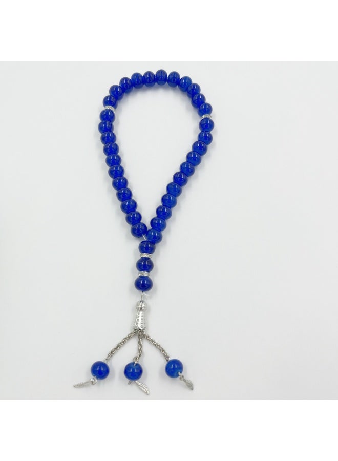 NIBEMINENT 33 Muslim Prayer Beads Blue/10mm