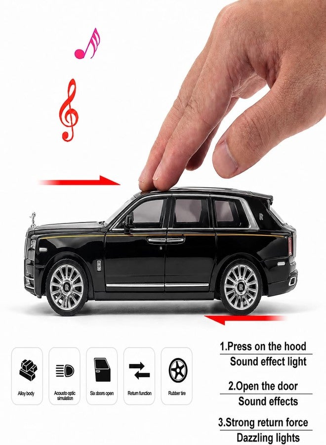 Royals hub Rolls Royce Cullinan 1:36 Scale Model Car Exclusive Alloy Metal Car Die-cast Scale Model Pullback Toy with Openable Doors & Light Music Best Gifts Toys Kids【Colors as Per Stock】 - Image 2