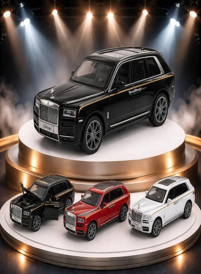 Royals hub Rolls Royce Cullinan 1:36 Scale Model Car Exclusive Alloy Metal Car Die-cast Scale Model Pullback Toy with Openable Doors & Light Music Best Gifts Toys Kids【Colors as Per Stock】 - Image 1