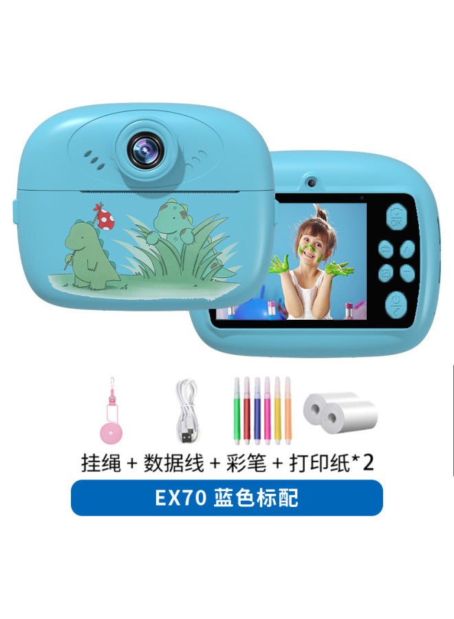 New Children's Camera Photographable Print Digital Camera Boy Toy Birthday Gift Polydon Camera - Image 1