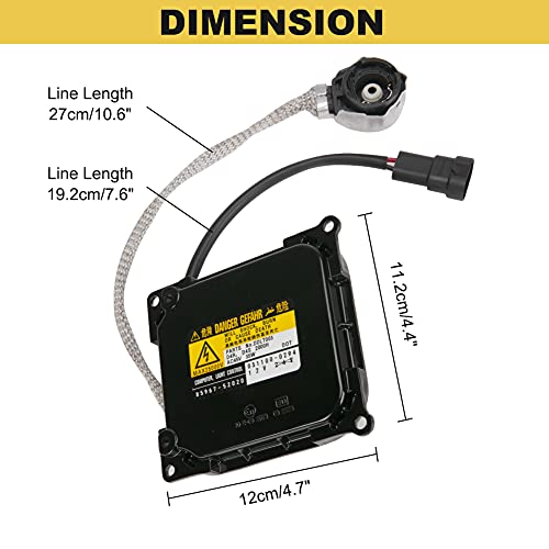 FAKAFY Hid Headlight Ballast Replacement for Lexus: IS250 ES350 GS350 LS460 - Toyota Prius Solara Venza - Xenon Headlight Ballasts Replaces KDLT003 DDLT003 85967-5202 2pcs - Image 4