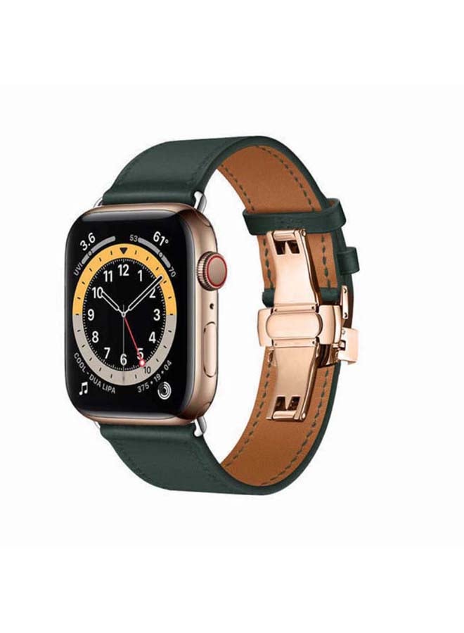 بيرفيي سوار بديل لساعة أبل سلسلة 6/SE/5/4/3/2/1 أخضر ميدنايت - Image 2