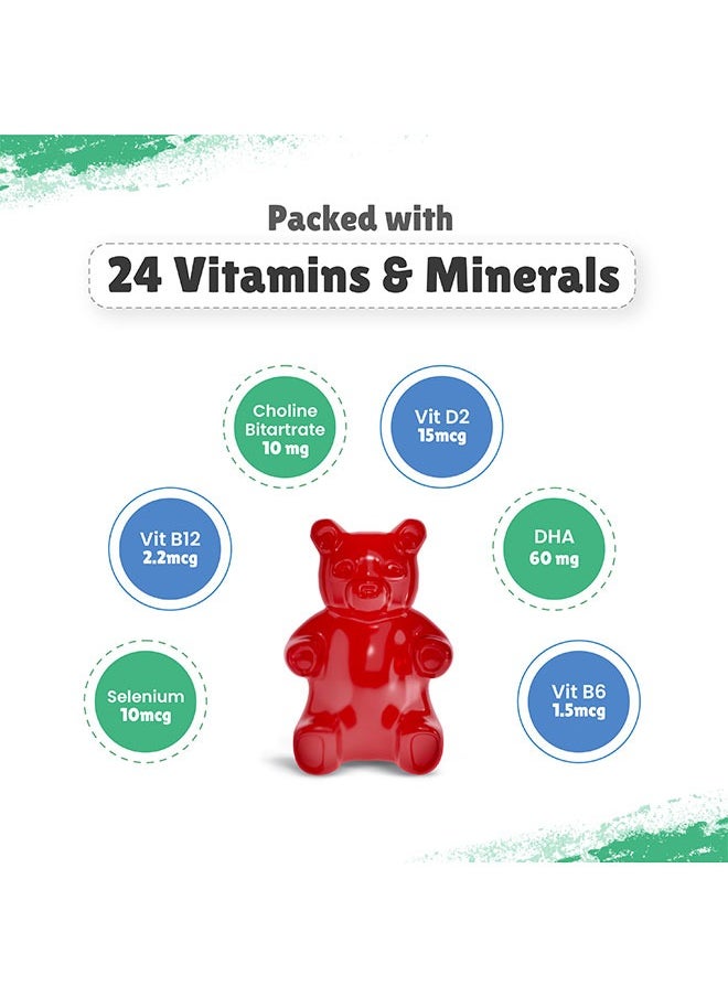Little Joys - Dha Brain Health Gummies  30 Day Pack For Improved Concentration, Mood And Sleep Packed With 8 Vitamins And Minerals 100% Vegetarian No Added Sugar - Image 1