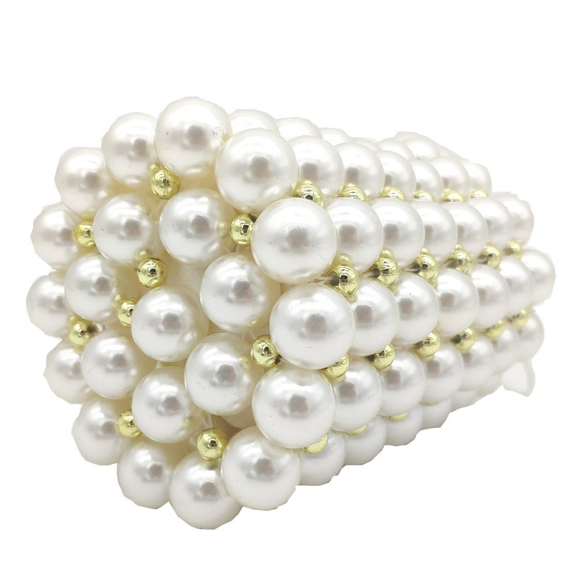 Fgg Totes Bag New Portable Pearl Bag Sweet Style Banquet Bag Party Evening Bag Diamond Encrusted Dinner Bag - Image 4