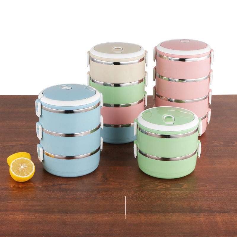 Stainless Steel Insulated Lunch Box Double Layer Single layer 