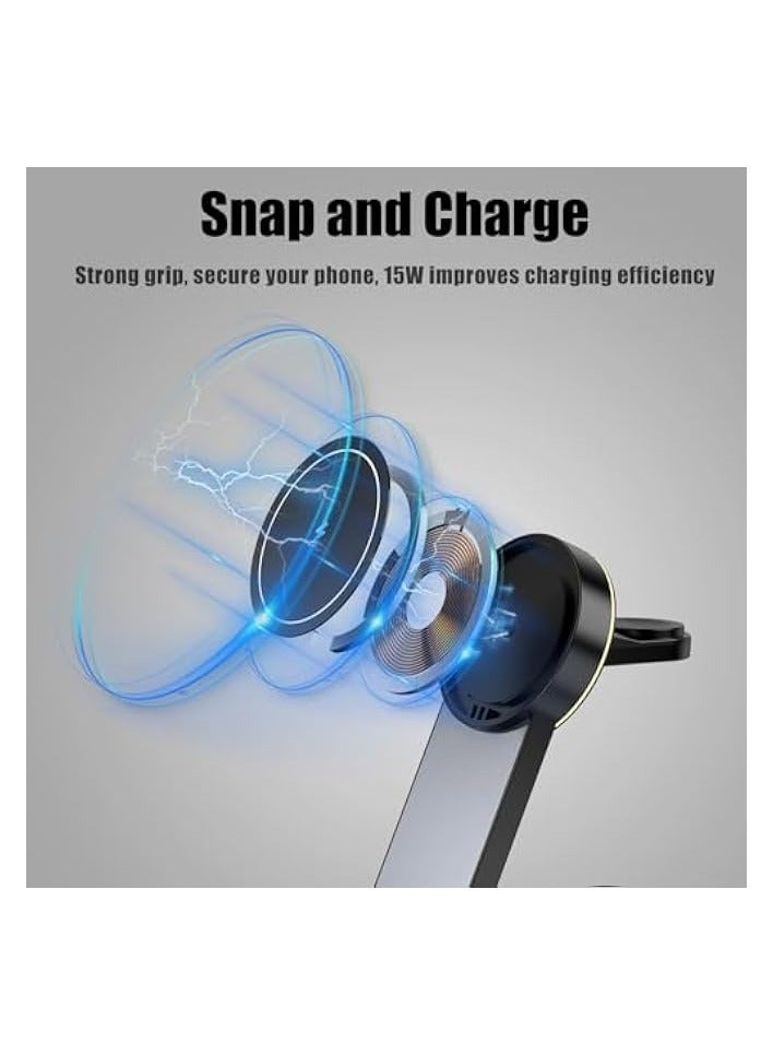 NeotrixQI Magnetic Wireless Charger, Mag Safe Charger Stand, Foldable Wireless Charging Station for iphone 15 14 13 Pro Max, Apple Charging Station for iWatch 9 8, iPhone and Watch Charger Stand for AirPods Pro  - Image 4