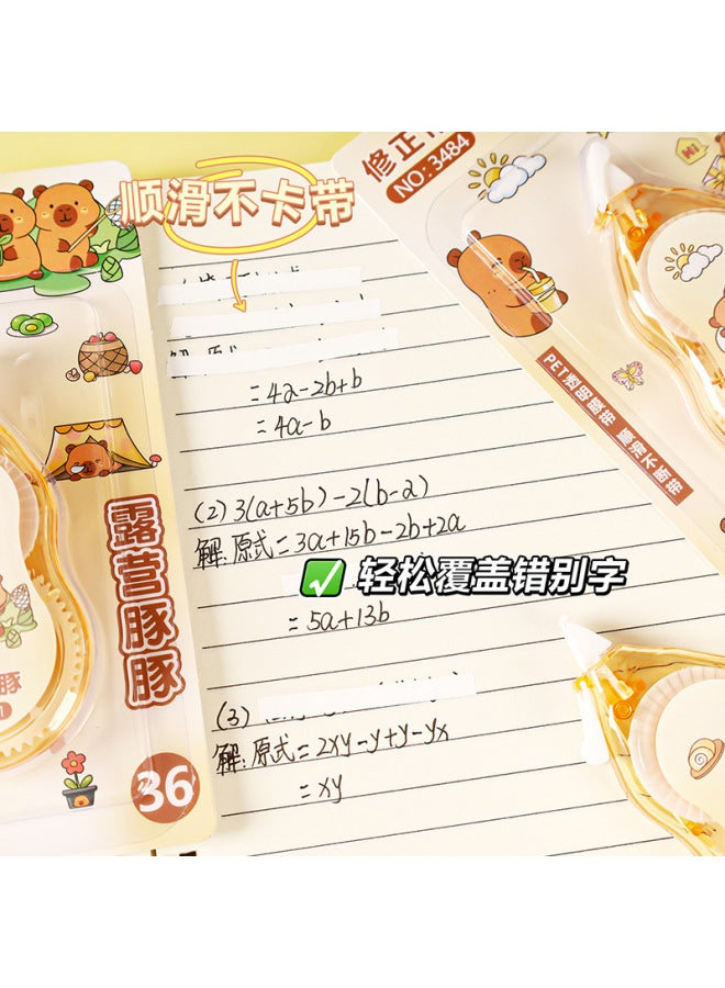 HELPS Creative Cartoon Dolphin Correction Belt For Primary School Students, Continuous Belt, Large Capacity Office Smooth Correction Belt - Image 3