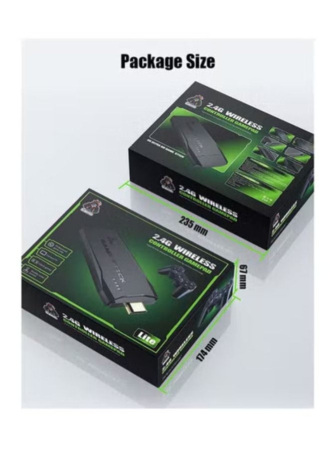 Lite Game Stick Console with Dual Wireless Controllers Connnect
