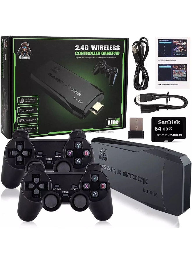 SHOPI Lite Game Stick Console with Dual Wireless Controllers Connnect  - Image 2