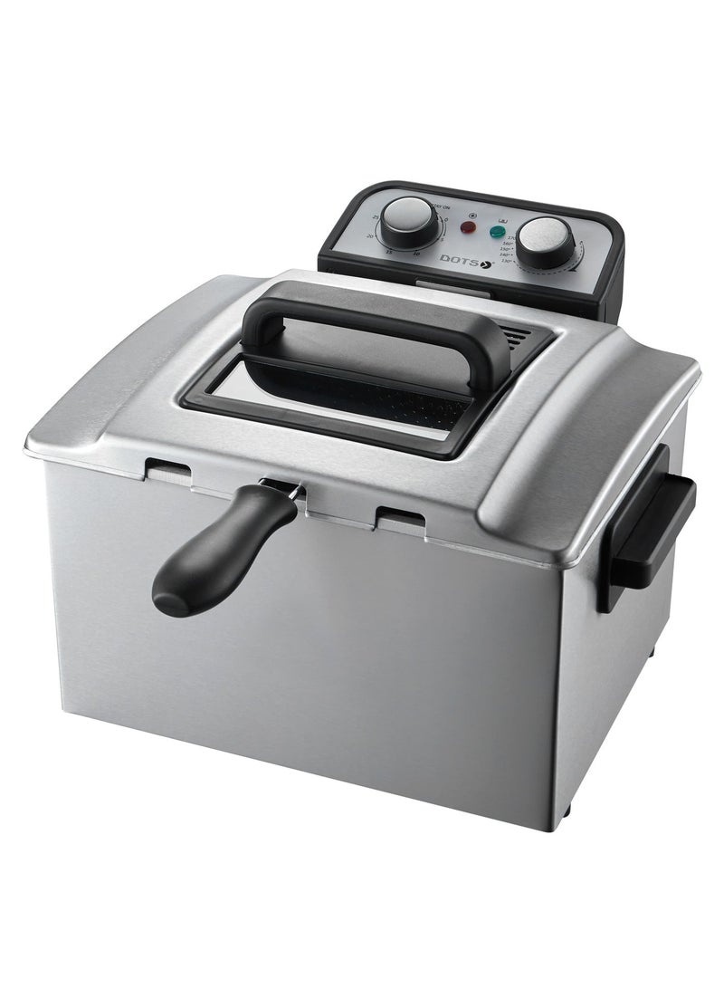 دوتس قلاية زيت مع مؤقت 30 دقيقة، بقدرة 2480-2950  واط 5.0 لتر مع سلة للاستخدام المنزلي، مع نافذة عرض، مقلاة عميقة كهربائية، سلة قلي مدمجة ومقبض-CFD1033T5 - Image 4