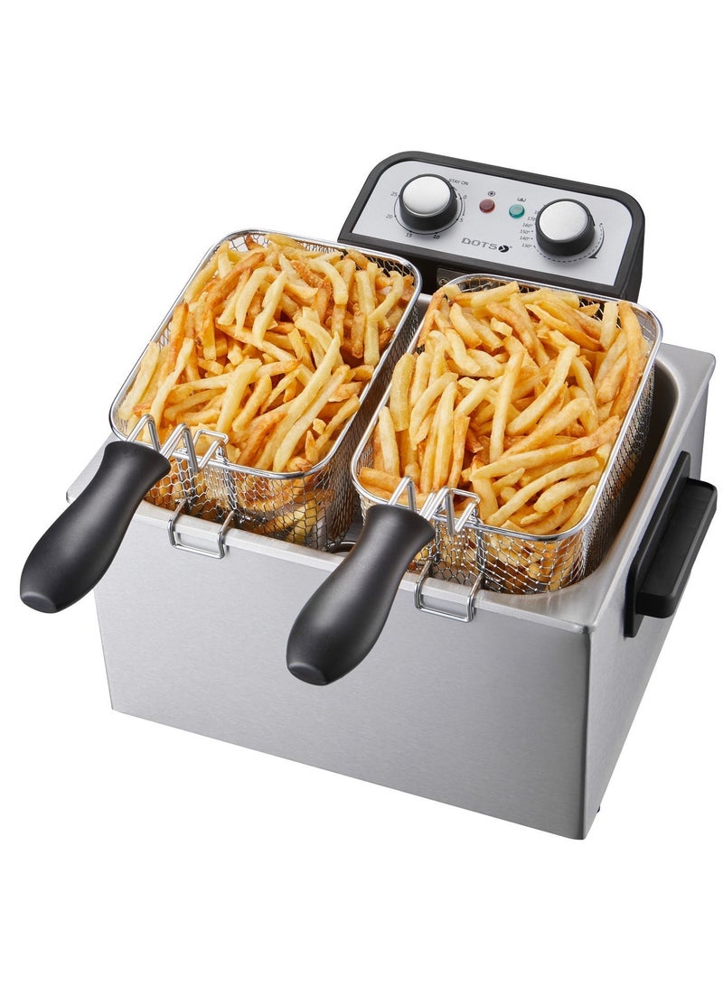 دوتس قلاية زيت مع مؤقت 30 دقيقة، بقدرة 2480-2950  واط 5.0 لتر مع سلة للاستخدام المنزلي، مع نافذة عرض، مقلاة عميقة كهربائية، سلة قلي مدمجة ومقبض-CFD1033T5 - Image 3