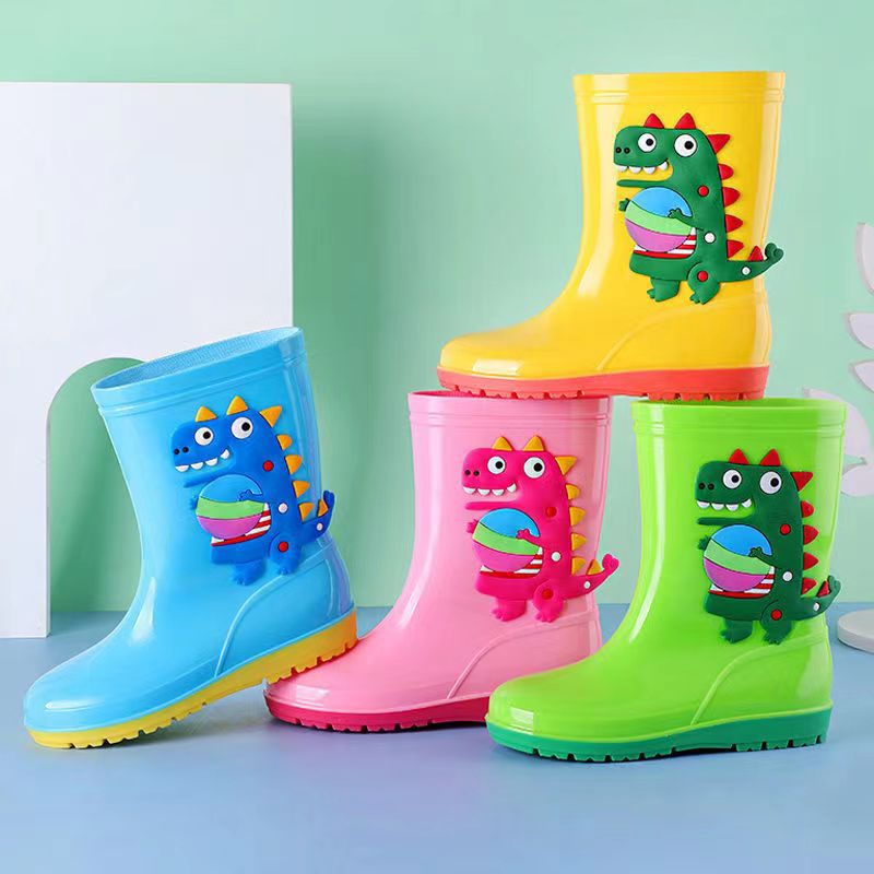 Summer Cartoon Dinosaur Children'S Rain Boots Non-Slip Waterproof Pvc Children'S Rain Boots Boys And Girls Baby Water Shoes - Image 2