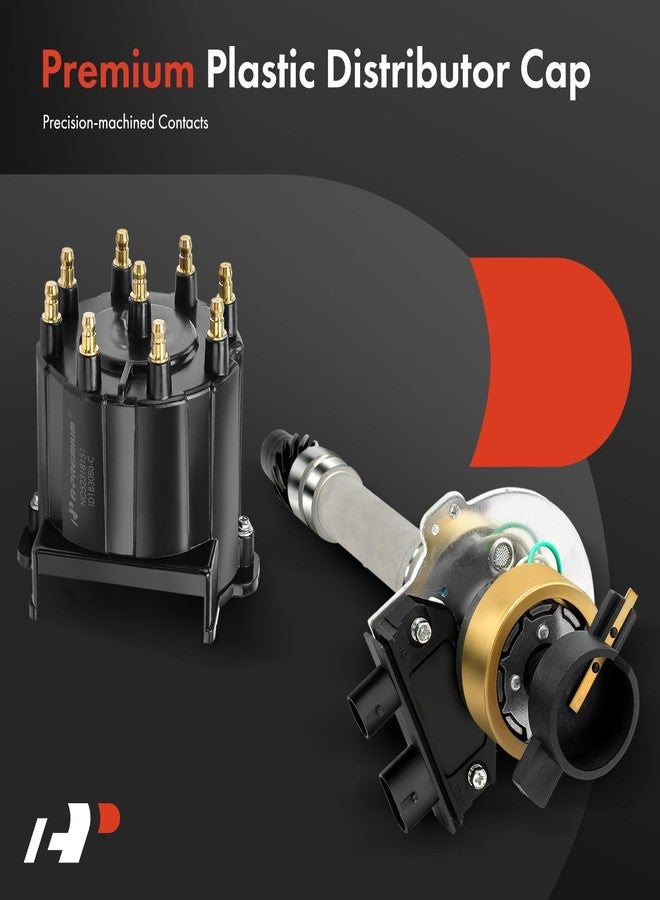 A-Premium Small Block Big Block EFI TBI Distributor Compatible with Chevy GMC Vehicle - V8 5.0L, 5.7L, 7.4L - C/K 1500 2500 Pickup, Camaro, Blazer, Yukon, Jimmy, C60, P30, Tahoe - 1987-1997, Black Cap - Image 5