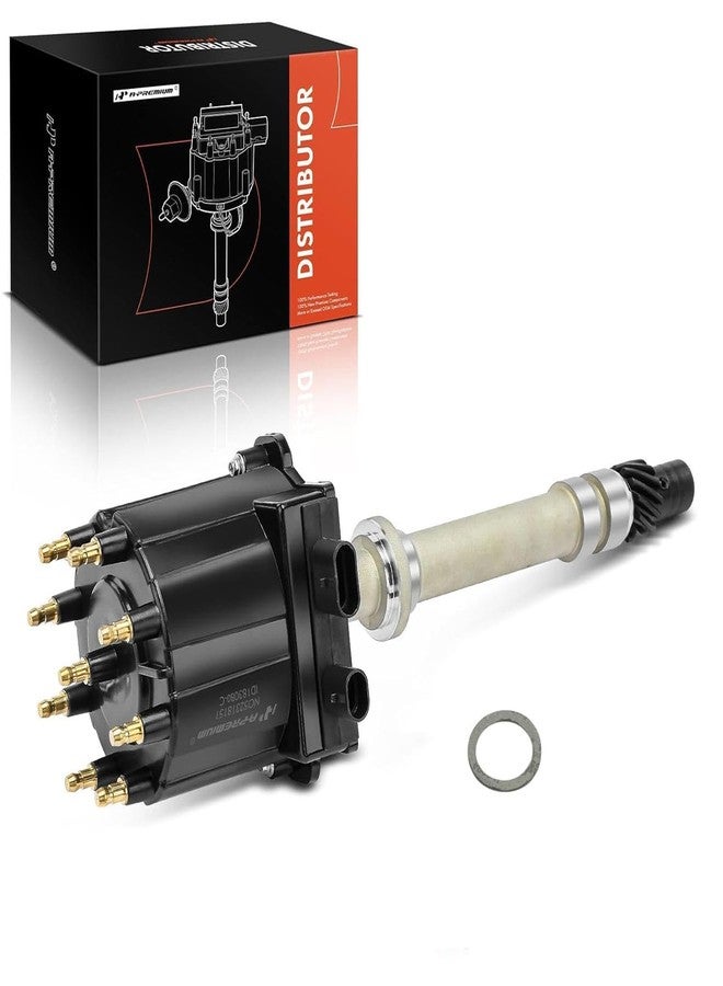 A-Premium Small Block Big Block EFI TBI Distributor Compatible with Chevy GMC Vehicle - V8 5.0L, 5.7L, 7.4L - C/K 1500 2500 Pickup, Camaro, Blazer, Yukon, Jimmy, C60, P30, Tahoe - 1987-1997, Black Cap - Image 1