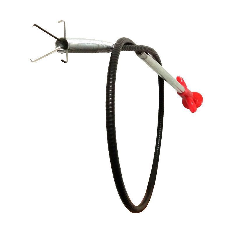 Drain Clog Remove Tool: 4 Steel Rustproof Claws, Spring Controller Auto Rebound - Flexible Bendable Sewer Dredging Tool for Kitchen, Bathroom, Toilet, Sink Drain Cleaning - Image 1