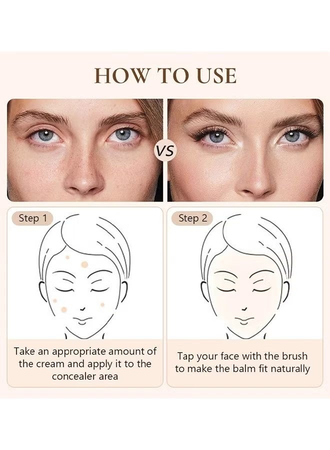 TFIT Multi-Use Pot Concealer, Triple Palette, High-Pigmented, Full Coverage & Crease-Proof Concealer For Dark Circles, Redness & Blemishes - Image 4