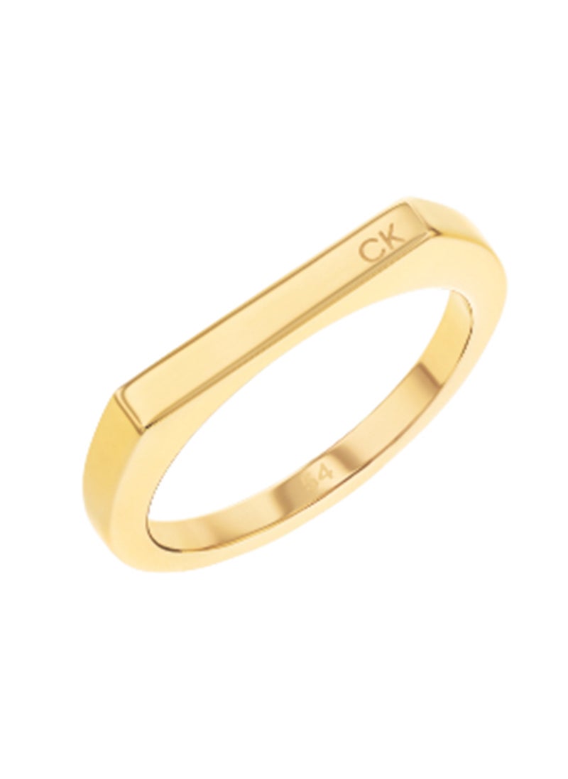CALVIN KLEIN - CALVIN KLEIN JEWELRY FACETED BAR FAMILY WOMENS RING - 35000188D - Image 1