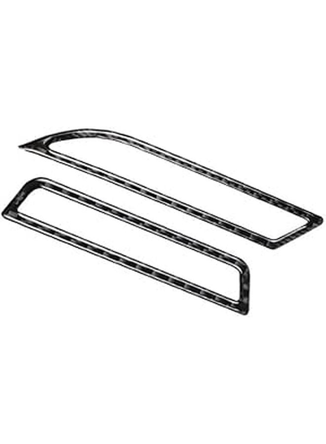 Carbon Fiber Car AC Vent Stickers Easy Peel and Stick Installation Durable Lightweight Custom Look - Image 1