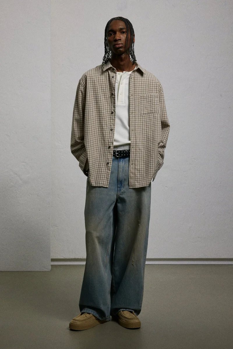 H&M Loose Fit Flannel shirt