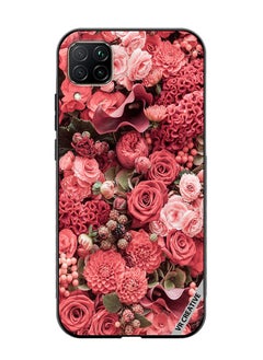VR CREATIVE Protective Case Cover For Huawei Nova 7i/P40 Lite Rose Design Multicolour  - Image 1