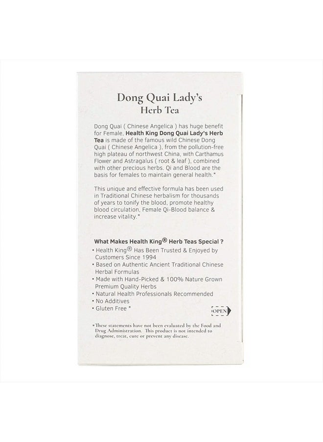 Health King - Dong Quai Lady's Herb Tea, 20 Bags - Image 1