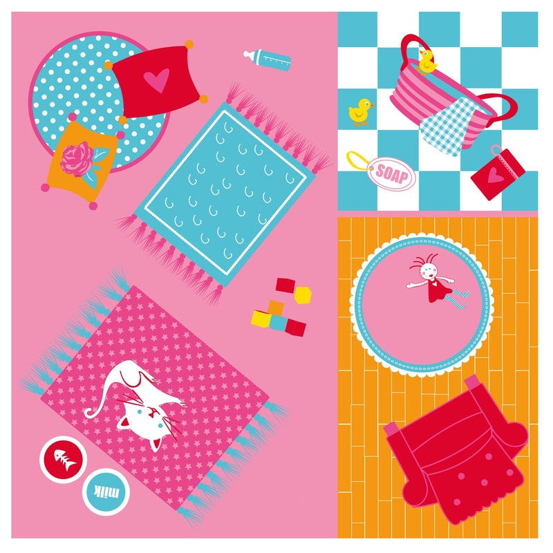 Pop It Up | Dollhouse Tent with House Playmat Playhouse Pretend Play, Toddlers & Kids Ages 3+ Fun2Give - Image 4