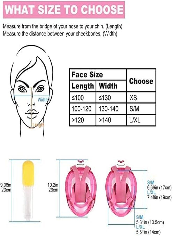 Delavala Snorkel Mask, Scuba Diving Mask for Snorkeling Diving Swimming, Easy Breath Scuba Snorkeling Gear with Silicon Mouth Piece and Easy Adjustable Strap (Pink-L) - Image 2