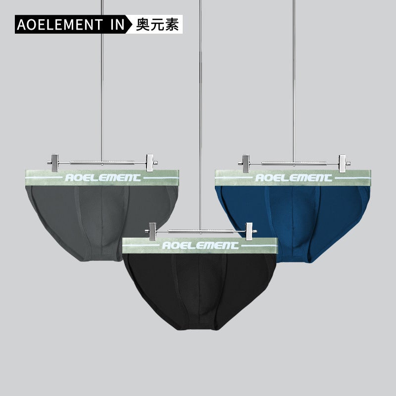Low Waist Sexy Underwear Men's U-convex Tight Men's High Fork T-pants Sports Briefs Thong Summer Thin Short Pants - Image 3