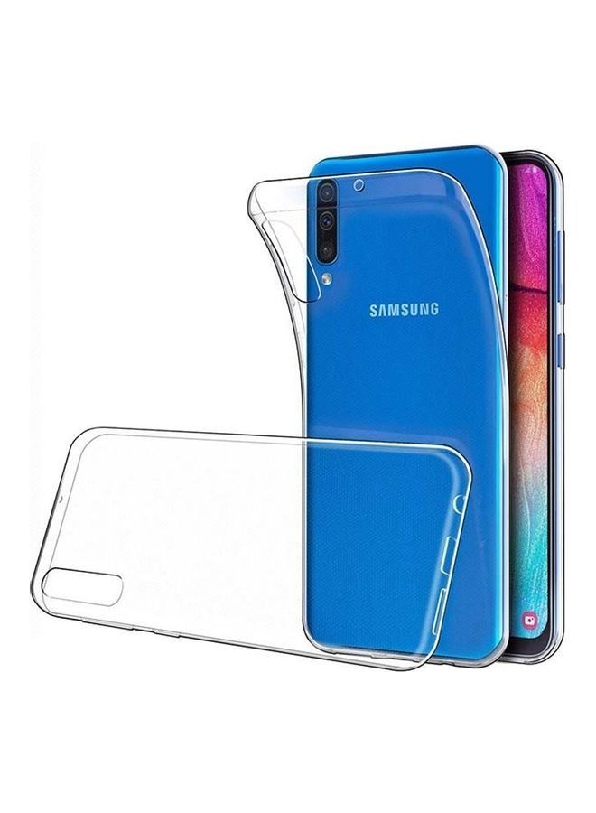 غطاء حماية خلفي لهاتف سامسونج جالاكسي A50 شفاف