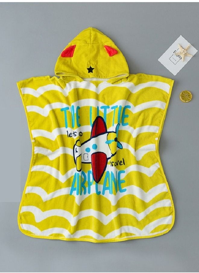 Y&D Kids Hooded Beach Bath Towel Poncho for Age 4-10 Years - Swim Pool Coverup Cape Multi-use Bath/Shower/Pool/Swim 