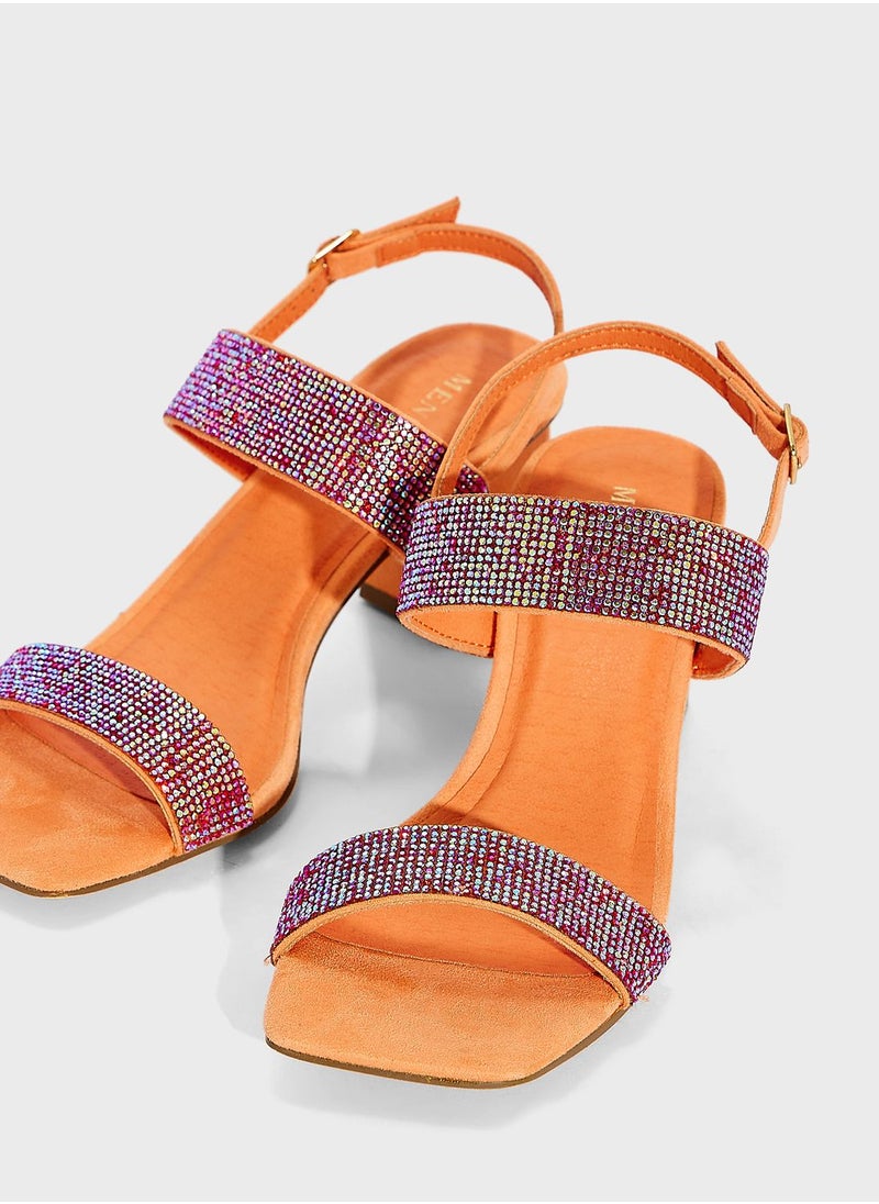 MENBUR Ankle Strap Mid Heel Sandal  - Image 4
