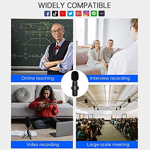 Careflection 2 in 1 K8 Wireless Microphone, Digital Mini Portable Recording Clip Mic with Receiver for All Type-C Lightning Mobile Phones Camera Laptop for Vlogging YouTube Online Class, Zoom Call - Image 4
