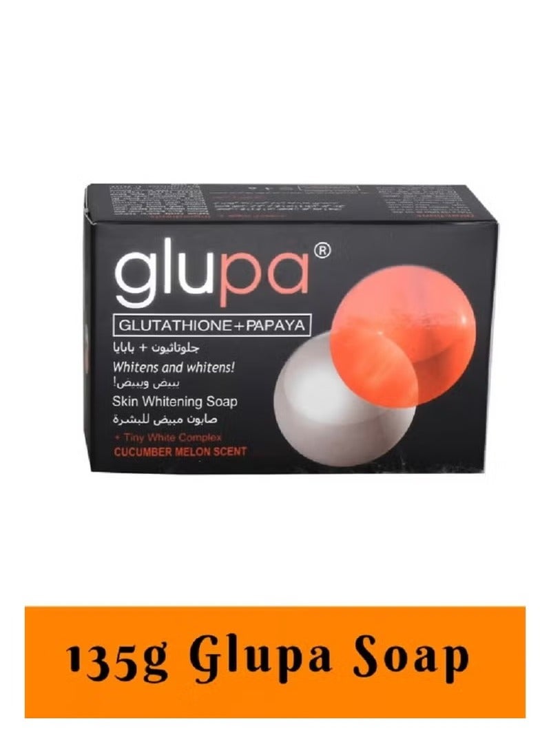Glupa Glutathione Papaya Skin Whitening Soap 135 g - Image 3