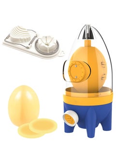 Egg Beaters Hand Whisks White and Yolk Rotary Mixers With Slicer Homogenizers Pullers for Making Hard-boiled Golden Eggs Cooking Gadgets in the Kitchen