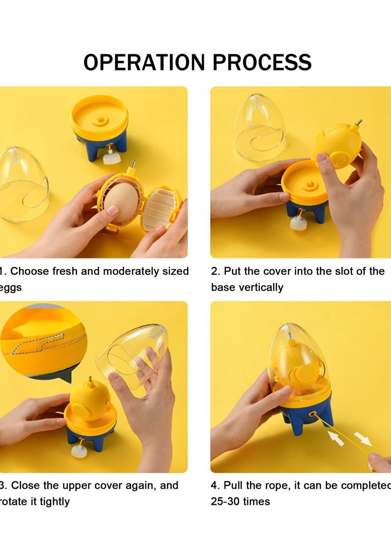 Y&D - Egg Beaters Hand Whisks White and Yolk Rotary Mixers With Slicer Homogenizers Pullers for Making Hard-boiled Golden Eggs Cooking Gadgets in the Kitchen - Image 1