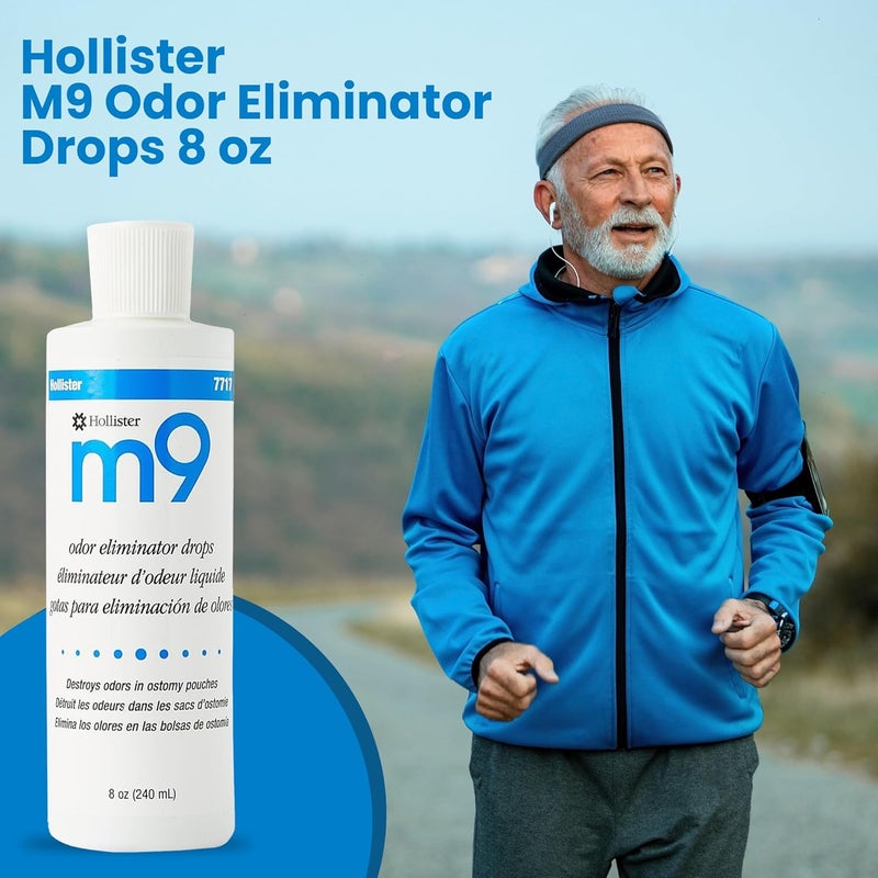 Hollister M9 Odor Eliminator Drops, 8 Fluid Ounce - Effective Deodorant for Ostomy Pouches - Image 5