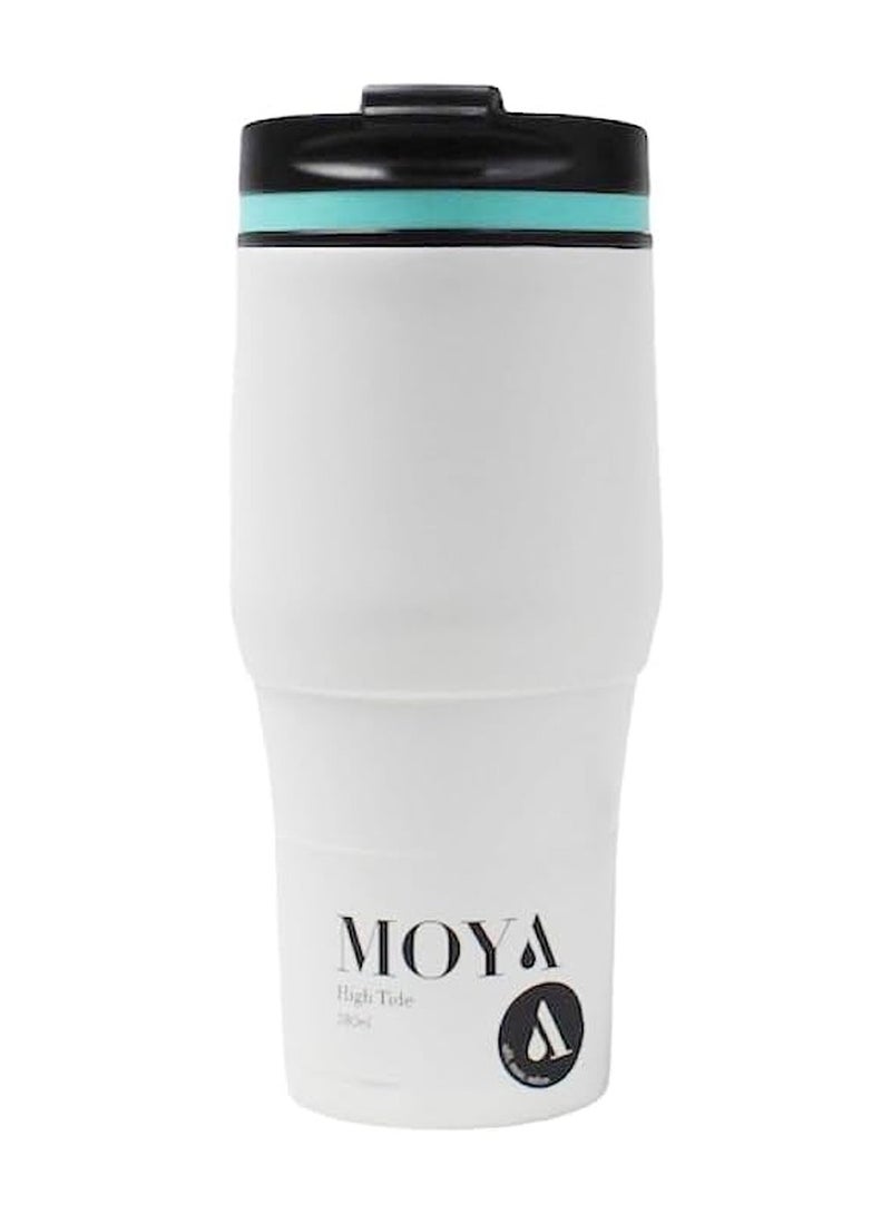 MOYA High Tide 380Ml Travel Coffee Mug Blue-White - Image 1