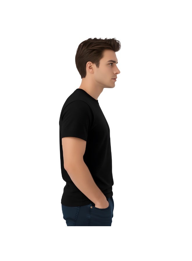 Happy New Year Dubai Adult Mens T-Shirt Round Neck Short Sleeve Cotton T-Shirt-Happy New Year With Dubai Design-Perfect For New Year Party Celebration - Image 5
