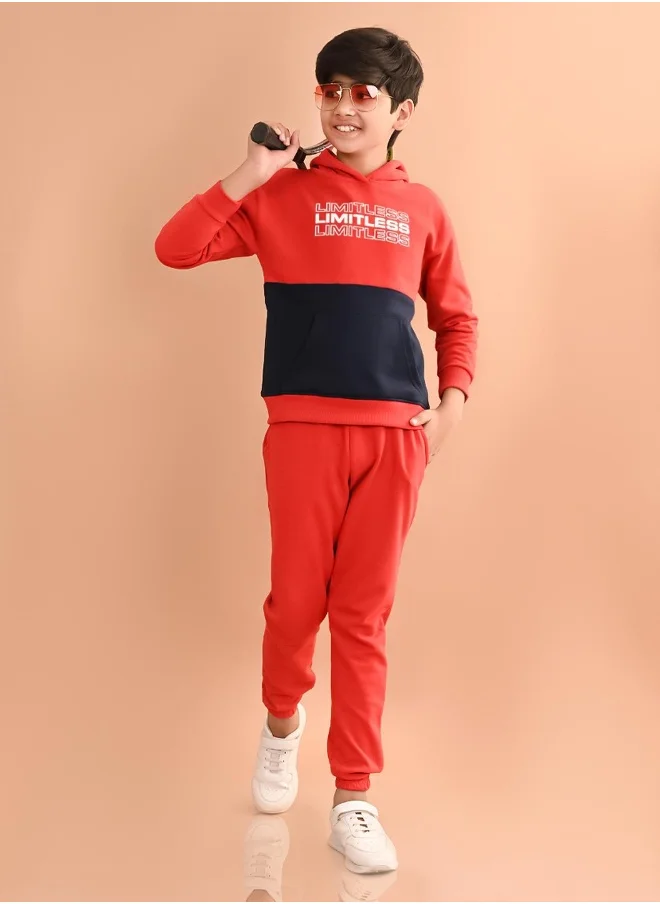 LILPICKS Printed Sweatshirt with Jogger Set