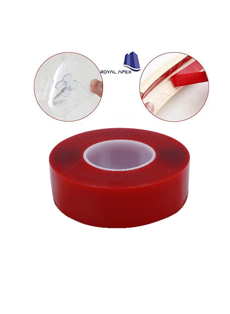 Generic Strong Double-sided Sticky Clear Traceless Acrylic Transparent Adhesive Tape for Home Wall Room Office Decor Phones Pictures Household & Outdoor Mounting (49mm x 50 m)  - Image 2