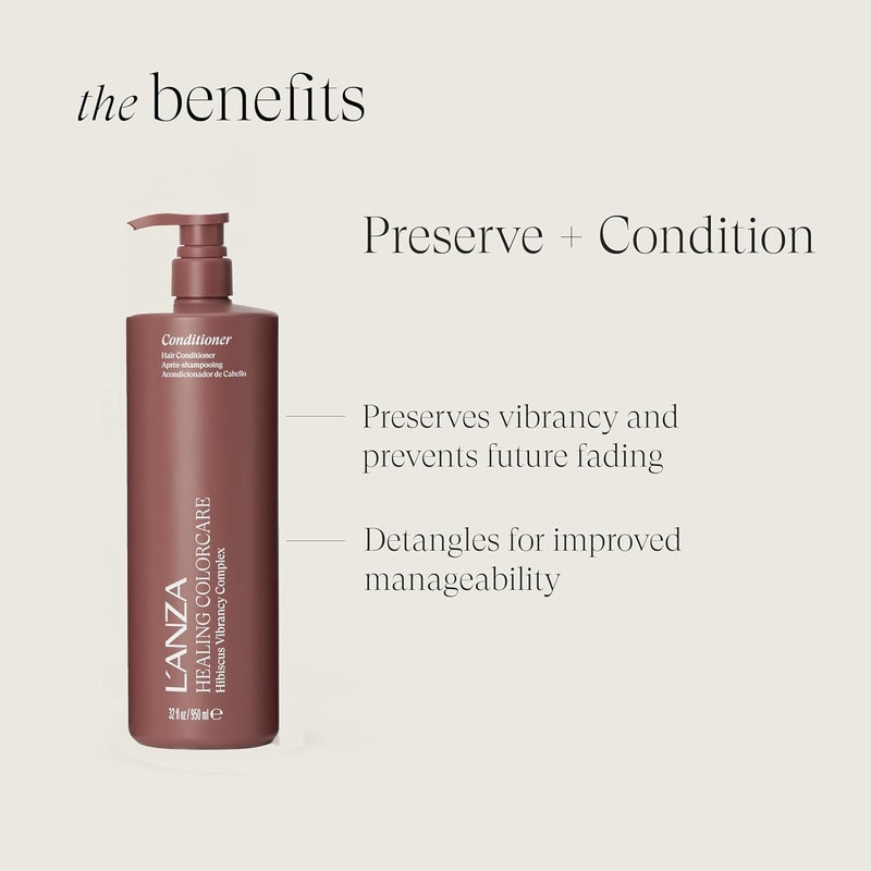 L'ANZA Healing ColorCare Color Preserving Conditioner for Color-Treated Hair - 33.8 Fl Oz - Image 3