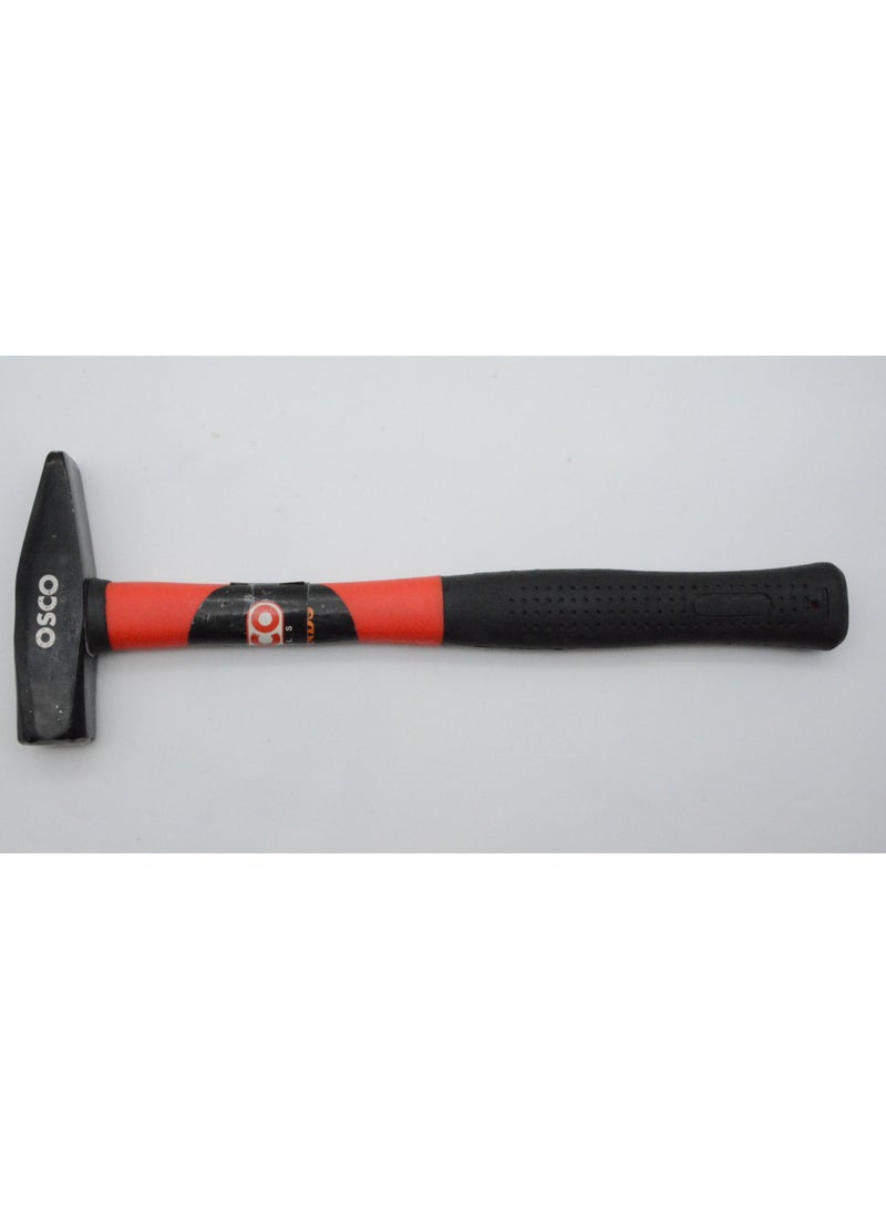 OSCO-TOOLS Heavy steel hammer 1000g with an ultra-durable forged head and rubber-coated handle for a secure, non-slip grip. Designed for maximum power and control, perfect for heavy forging, demolition, carpentry, and demanding repair works. - Image 4
