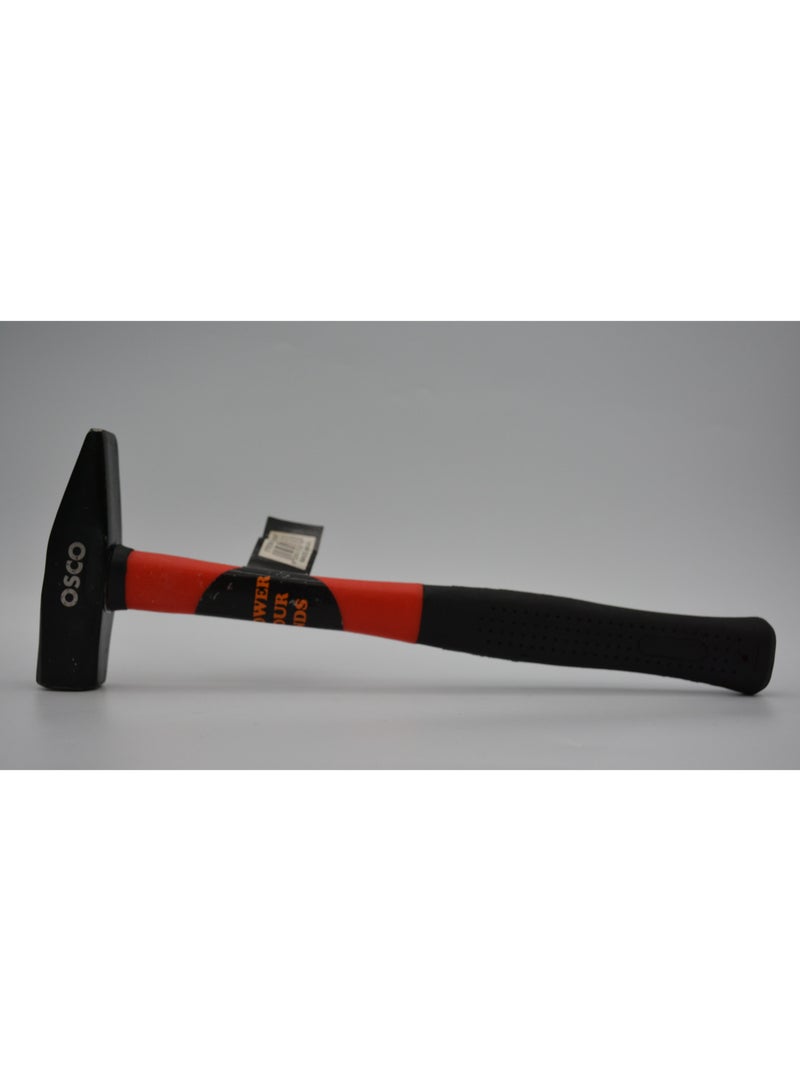 OSCO-TOOLS Heavy steel hammer 1000g with an ultra-durable forged head and rubber-coated handle for a secure, non-slip grip. Designed for maximum power and control, perfect for heavy forging, demolition, carpentry, and demanding repair works. - Image 5