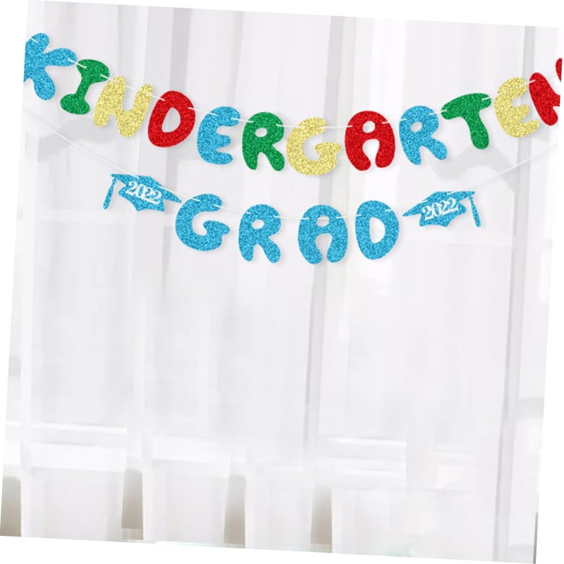 Graduation Party Decorations Glitter Banner Photo Prop Set for Kindergarten Celebrations - Image 5
