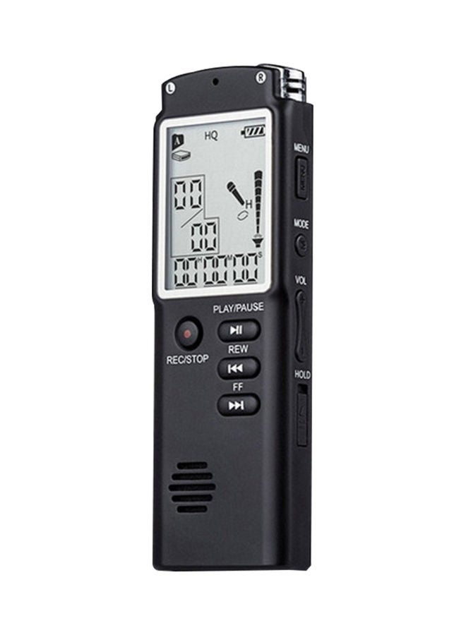 NIBEMINENT 8GB Noise Reduction Dual Condenser 1536Kbps HD Digital Voice Activated Recorder and MP3 Player OS5270-1 Black  - Image 2