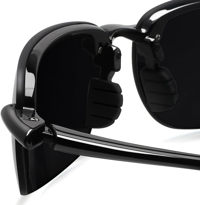 JULI Eyewear نظارات JULI الرياضية للرجال والنساء إطار TR90 بدون حواف للجري وصيد الأسماك والبيسبول والقيادة MJ8001 - Image 5